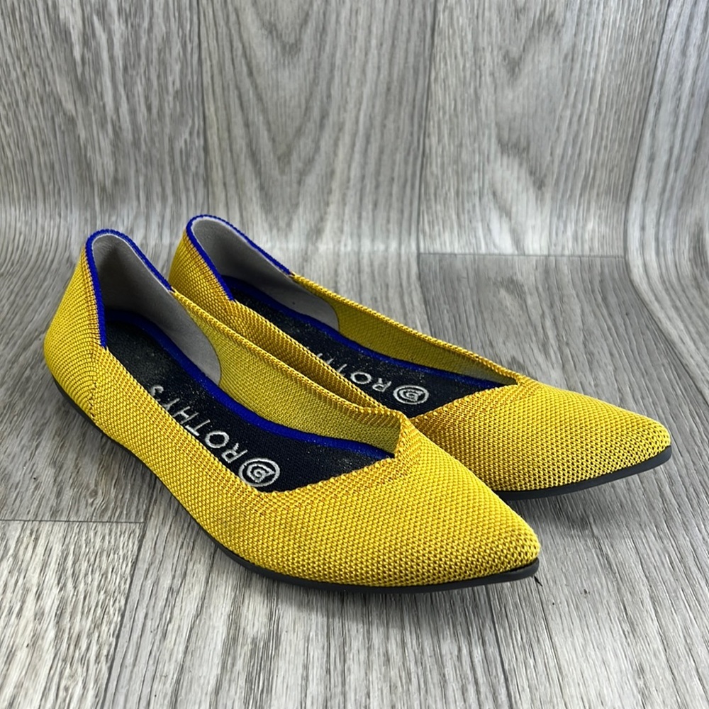Rothy’s Marigold Yellow Point Flats